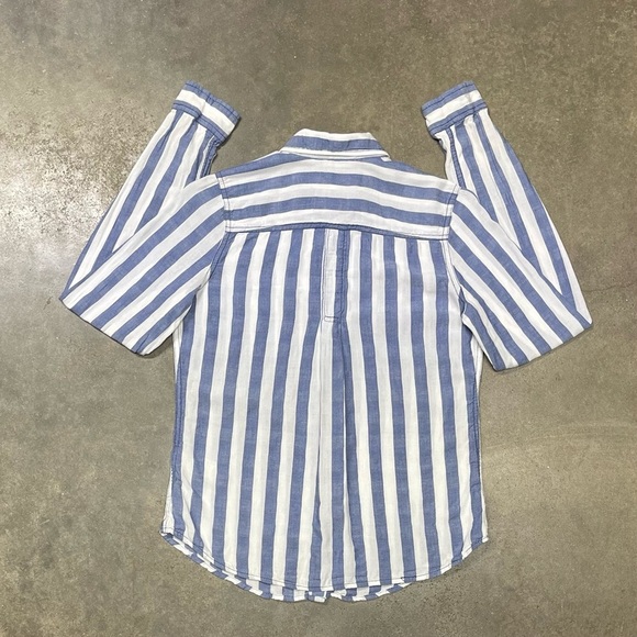 Vintage Hollister Striped Long Sleeve Button Up Y2K - Picture 4 of 8